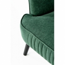Nowoczesny Fotel welurowy wypoczynkowy Delgado ciemny zielony Halmar do salonu