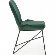 Modne Krzesło welurowe nowoczesne K454 zielone Halmar do kuchni i jadalni