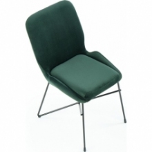 Modne Krzesło welurowe nowoczesne K454 zielone Halmar do kuchni i jadalni