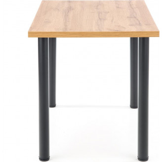 Stół prostokątny Modex Black 120x60 dąb wotan Halmar do salonu i jadalni