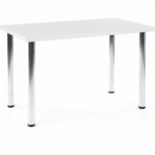 Stół prostokątny Modex Chrome 120x60 biały Halmar do salonu i jadalni