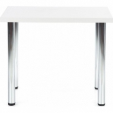 Stół prostokątny Modex Chrome 90x60 biały Halmar do salonu i jadalni