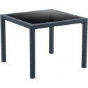 Stół ogrodowy Bali ciemnoszary 94x94 Siesta
