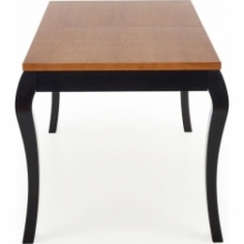 Stół rozkładany Windsor 160x90 ciemny dąb/czarny Halmar do salonu i jadalni