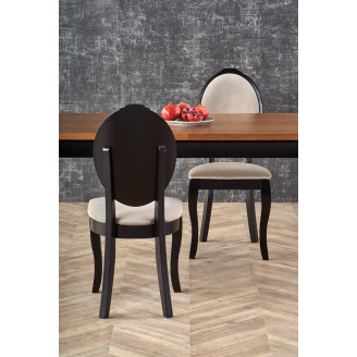 Stół rozkładany Windsor 160x90 ciemny dąb/czarny Halmar do salonu i jadalni