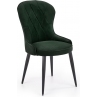Krzesło welurowe pikowane K366 ciemno zielone Halmar do salonu, kuchni i jadalni.