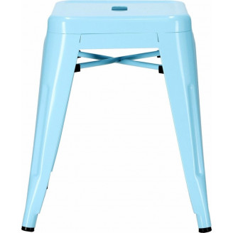 Stylowy Taboret metalowy Paris niebieski D2.Design do kuchni i przedpokoju.