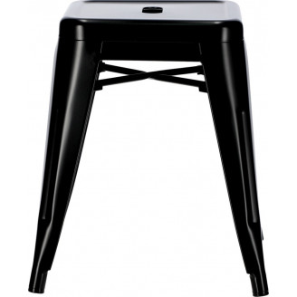 Stylowy Taboret metalowy Paris czarny D2.Design do kuchni i przedpokoju.