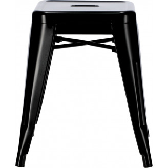 Stylowy Taboret metalowy Paris czarny D2.Design do kuchni i przedpokoju.