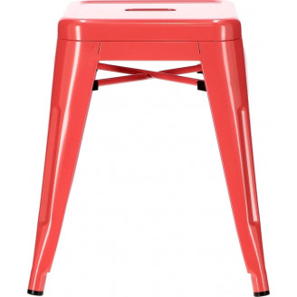 Stylowy Taboret metalowy Paris czerwony D2.Design do kuchni i przedpokoju.