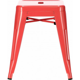 Stylowy Taboret metalowy Paris czerwony D2.Design do kuchni i przedpokoju.