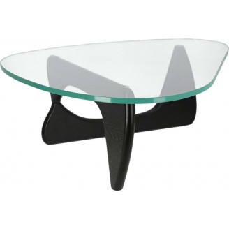 Designerski Stolik kawowy szklany Trix 125x90 przezroczysty/czarny D2.Design do salonu i poczekalni.