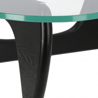 Designerski Stolik kawowy szklany Trix 125x90 przezroczysty/czarny D2.Design do salonu i poczekalni.