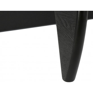 Designerski Stolik kawowy szklany Trix 125x90 przezroczysty/czarny D2.Design do salonu i poczekalni.