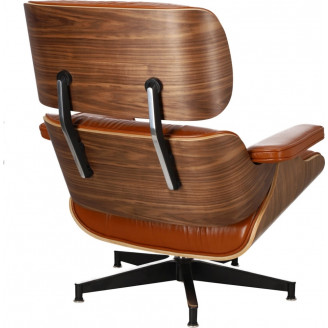 Designerski Fotel obrotowy Vip brązowy/orzech D2.Design do salonu i sypialni.