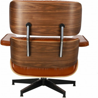 Designerski Fotel obrotowy Vip brązowy/orzech D2.Design do salonu i sypialni.