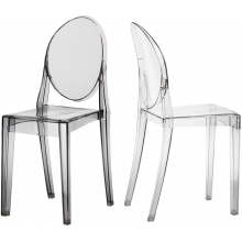 Designerskie Krzesło przezroczyste z tworzywa Viki D2.Design do kuchni, kawiarni i restauracji.