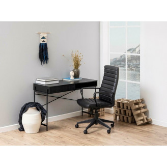 Biurko Actona Angus 110 Czarny - Industrialny Design