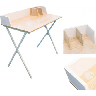 Biurko skandynawskie Brico 90 białe Intesi | Ergonomiczne i stylowe