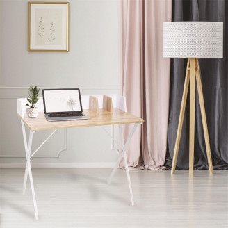 Biurko skandynawskie Brico 90 białe Intesi | Ergonomiczne i stylowe