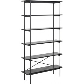 Regał Actona Angus 94 Czarny | Industrialny Design 2