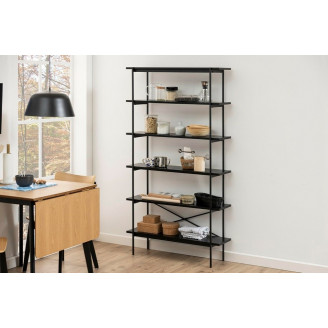Regał Actona Angus 94 Czarny | Industrialny Design