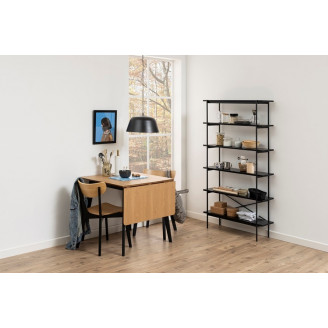 Regał Actona Angus 94 Czarny | Industrialny Design