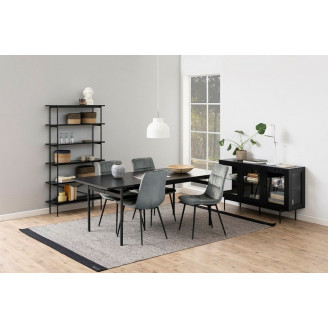 Regał Actona Angus 94 Czarny | Industrialny Design