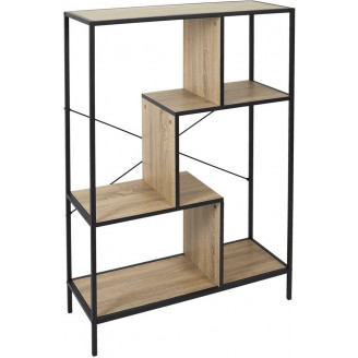 Regał stojący industrialny Rack 113 czarny Intesi - Stylowe przechowywanie