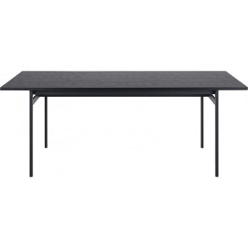 Stół loft Actona Angus 200x90 czarny - Industrialny design 2