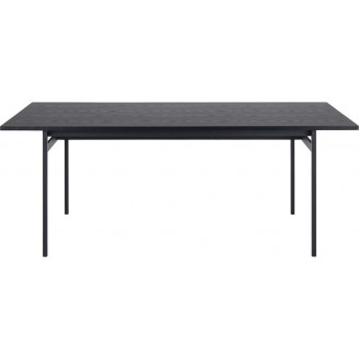 Stół loft Actona Angus 200x90 czarny - Industrialny design