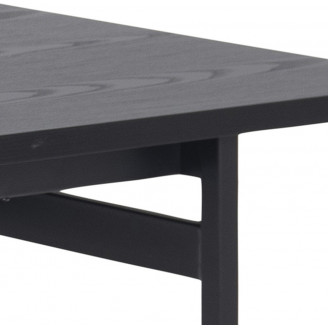 Stół loft Actona Angus 200x90 czarny - Industrialny design