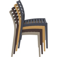 Krzesło ogrodowe ażurowe Ares brązowe Siesta do ogrodu i na taras.