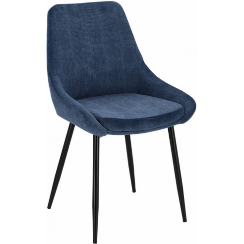 Krzesło sztruksowe Floyd niebieskie...