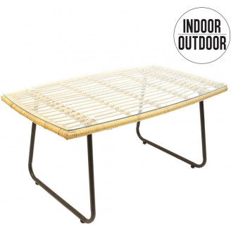 Stolik rattanowy Surabaya | Intesi | 95x55 cm
