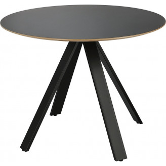 Stół okrągły Mezzanotte 60 czarny Cheers - Elegancki design