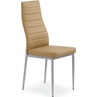 Krzesło z ekoskóry K70 jasno brązowe Halmar do salonu, kuchni i jadalni.