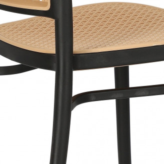 Krzesło Boho Antonio czarne Intesi - Stylowy Design | Kup Teraz