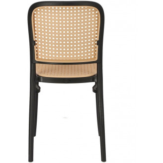Krzesło Boho Antonio czarne Intesi - Stylowy Design | Kup Teraz