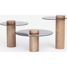 Stolik szklany okrągły Tyk Nordifra | Luksusowy design