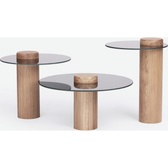 Stolik szklany okrągły Tyk Nordifra | Luksusowy design