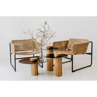 Stolik szklany okrągły Tyk Nordifra | Luksusowy design