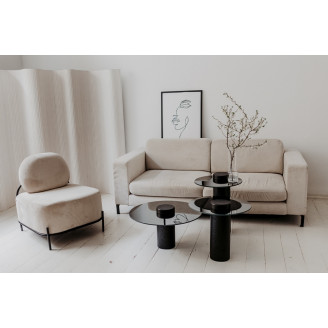 Stolik szklany okrągły Tyk Nordifra | Luksusowy design