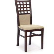 Klasyczne Krzesło drewniane tapicerowane GERARD3 ciemny orzech Halmar do kuchni, salonu i jadalni.