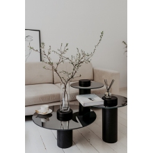 Stolik szklany okrągły Tyk 50 Nordifra - Luksusowy design