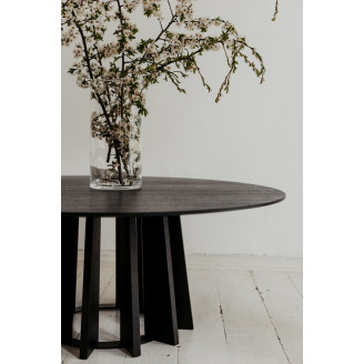 Stolik kawowy Nordifra Tavle 100 | Czarny dąb - Elegancki design