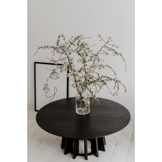 Stolik kawowy Nordifra Tavle 100 | Czarny dąb - Elegancki design
