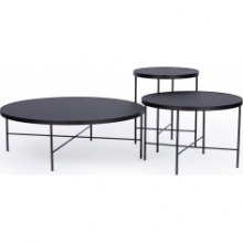 Stolik kawowy Tre 90 Nordifra | Nero | Elegancki design