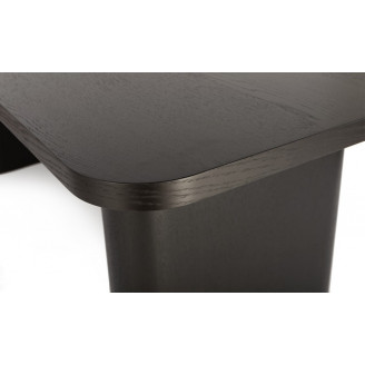 Stół prostokątny Pelare 180x90 czarny dąb | Nordifra
