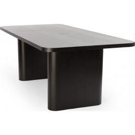 Stół prostokątny Nordifra Pelare 240x100 czarny dąb - Elegancki design 2